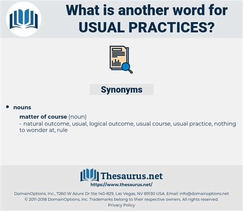 Usual thesaurus - Need a better saying than Usual Details? Idioms for Usual Details (idioms and sayings about Usual Details).